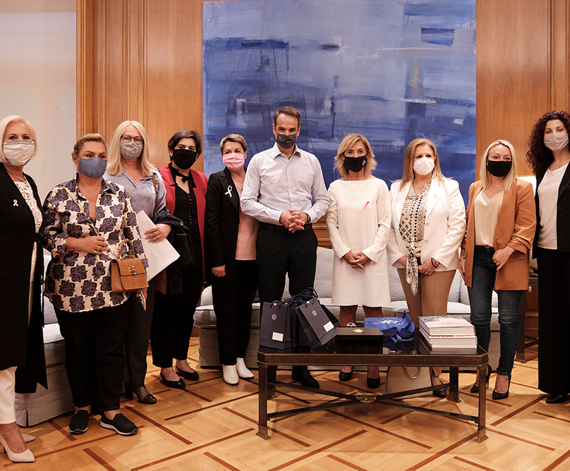 Συνάντηση με τον Πρωθυπουργό στο Μαξίμου για τον καρκίνο του μαστού: