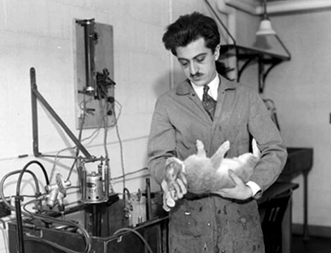 Ο Αμερικανός βιολόγος και ερευνητής Gregory Pincus (1903-1967). Ο Αμερικανός βιολόγος και ερευνητής Gregory Pincus (1903-1967).